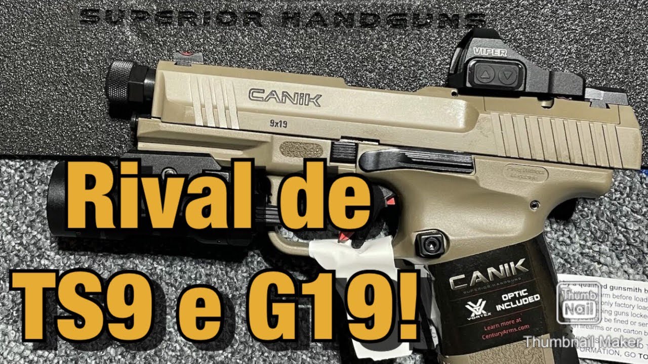 Pistolas Canik tp9 e tp9 elite chegando ao Brasil